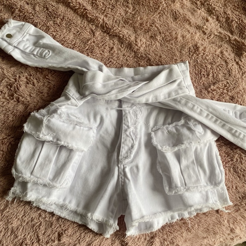 Cool Kidz Distressed Cargo Shorts